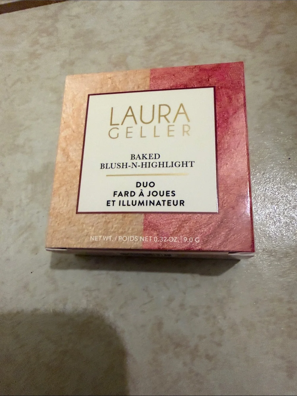 Laura Geller Baked Blush-N-Highlight Duo - French vanilla and pink buttercream